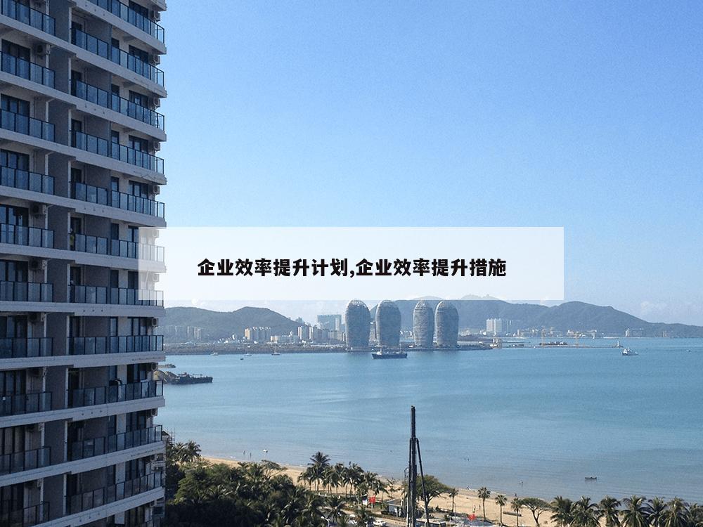 企业效率提升计划,企业效率提升措施